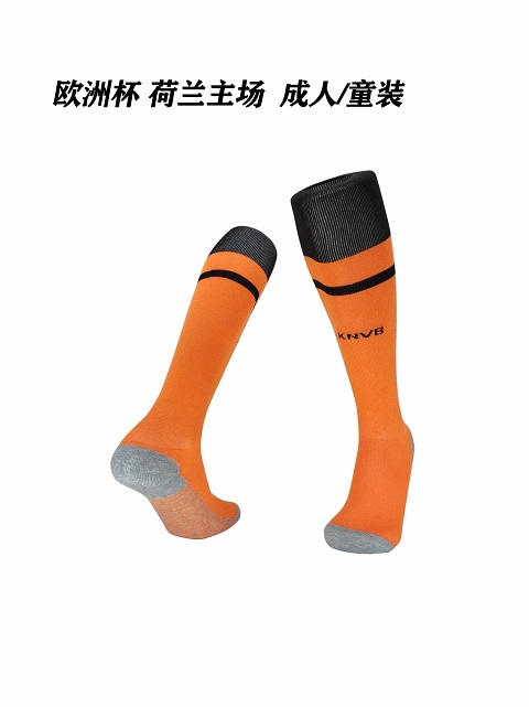 AAA Quality Netherlans 2020 European Cup Orange Soccer Sock